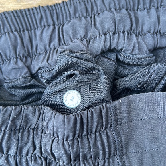 black lululemon hotty hot low rise shorts. 4” size 2 - Picture 3 of 4
